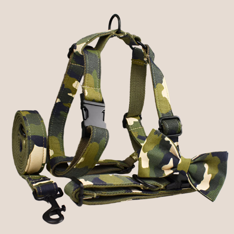 Camo Green Engraved Pet Set