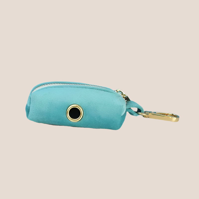 Turquoise Velvet Engraved Pet Set
