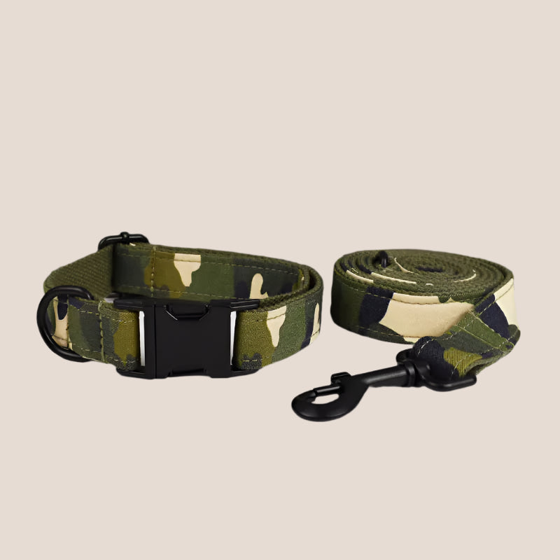 Camo Green Engraved Pet Set