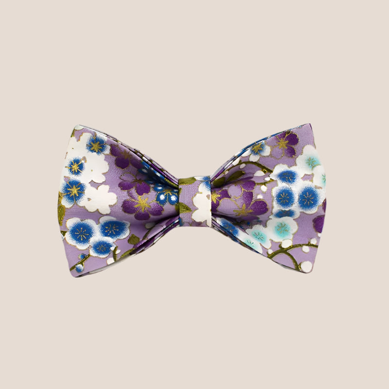 Personalized Pet ID Collar, Harness Leash & Accessories Set Purple Floral