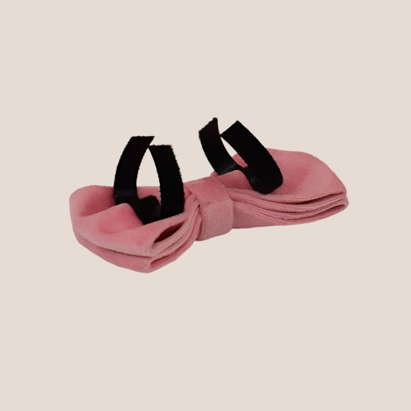 Baby Pink Velvet Engraved Pet Set