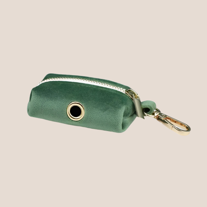 Forest Green Velvet Engraved Pet Set