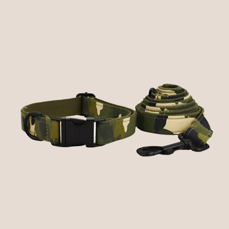Camo Green Engraved Pet Set