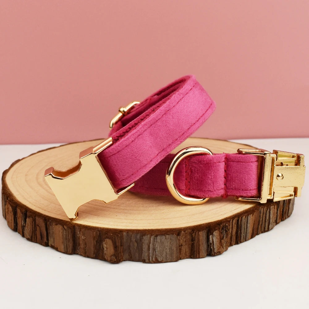 PERSONALIZED COLLAR LEASH AND TIE SETS