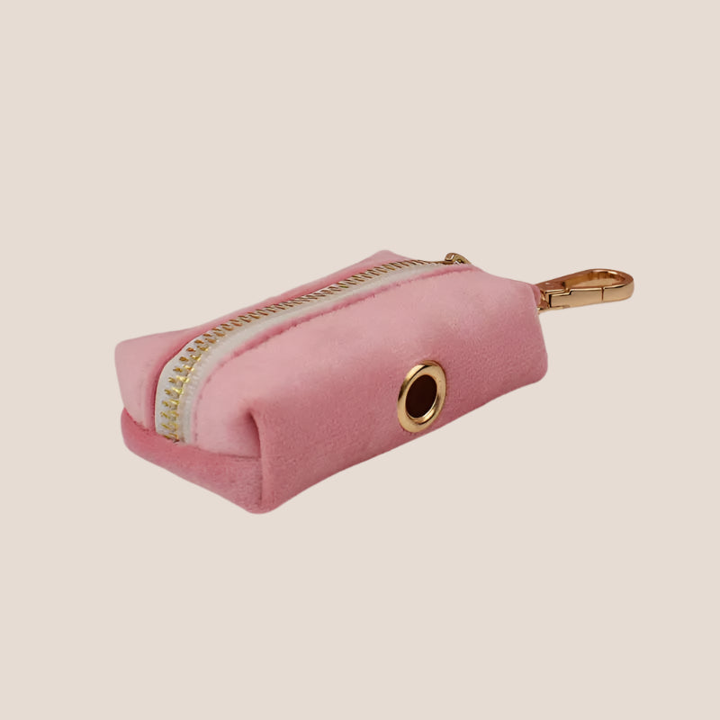 Baby Pink Velvet Engraved Pet Set