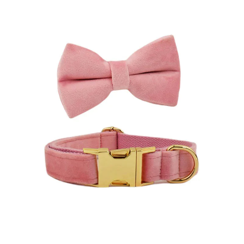 PERSONALIZED COLLAR LEASH AND TIE SETS