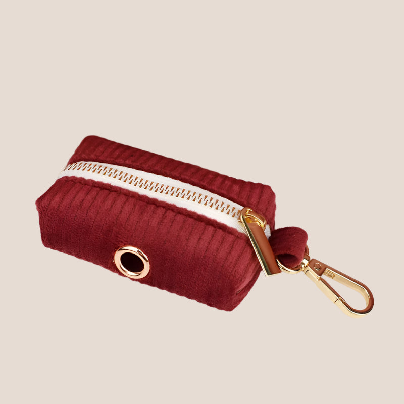 Personalized Pet ID Collar, Harness Leash & Accessories Set Maroon Corduroy