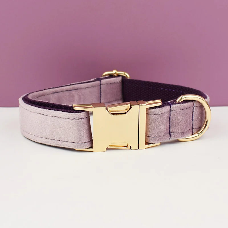PERSONALIZED COLLAR LEASH AND TIE SETS