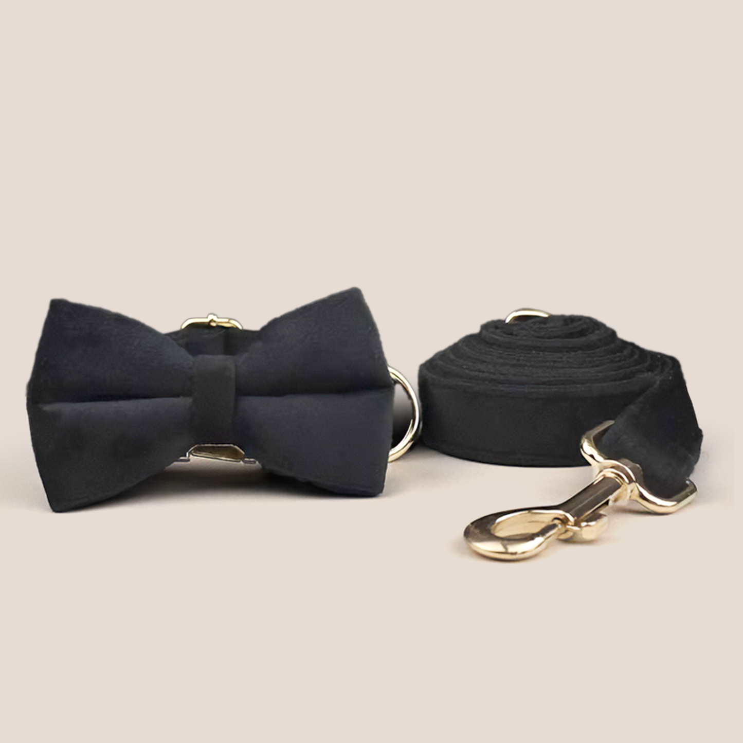 Black Velvet Engraved Pet Set
