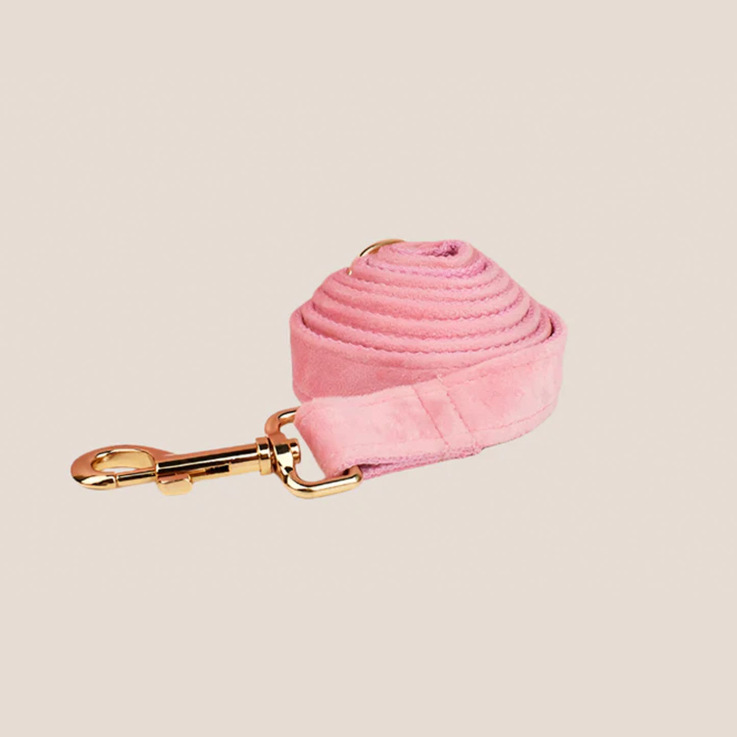 Baby Pink Velvet Engraved Pet Set