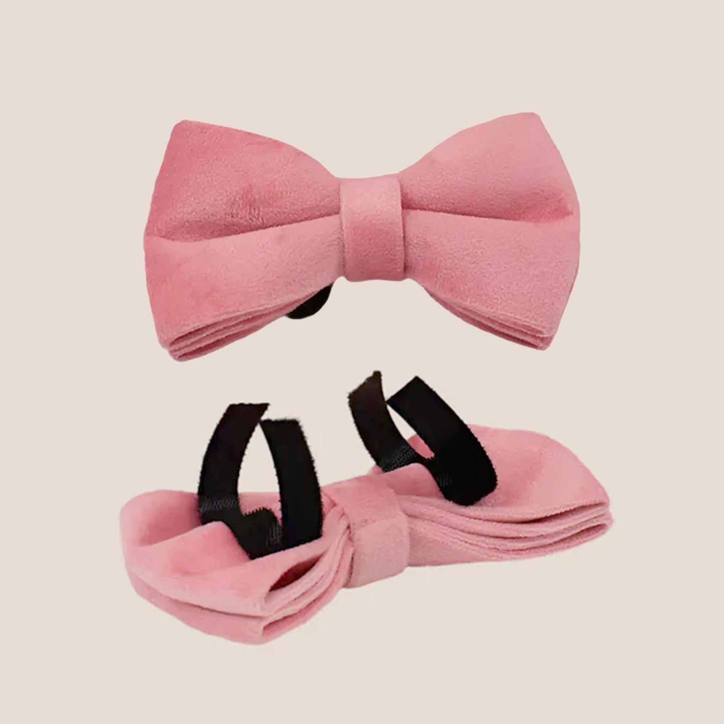 Baby Pink Velvet Engraved Pet Set