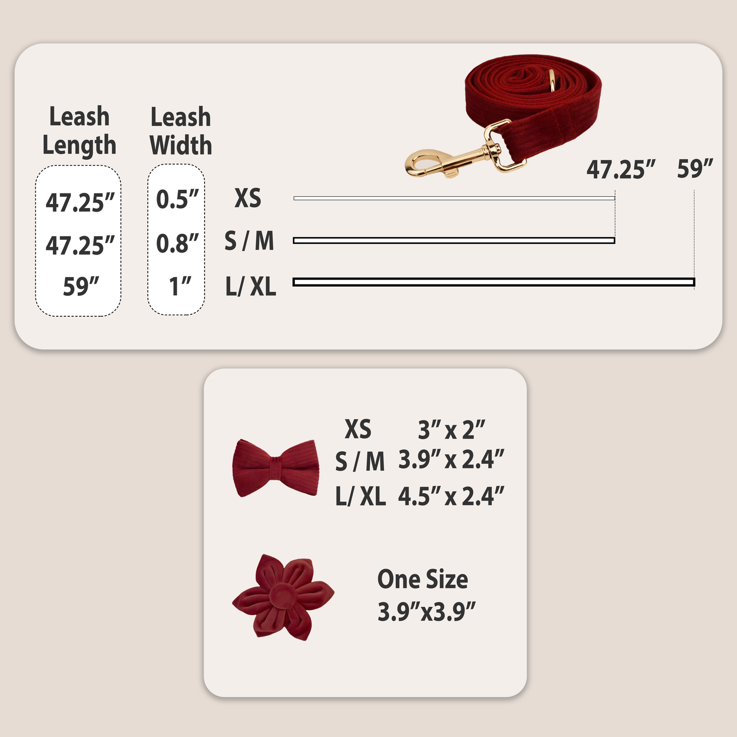 Red Velvet Engraved Pet Set