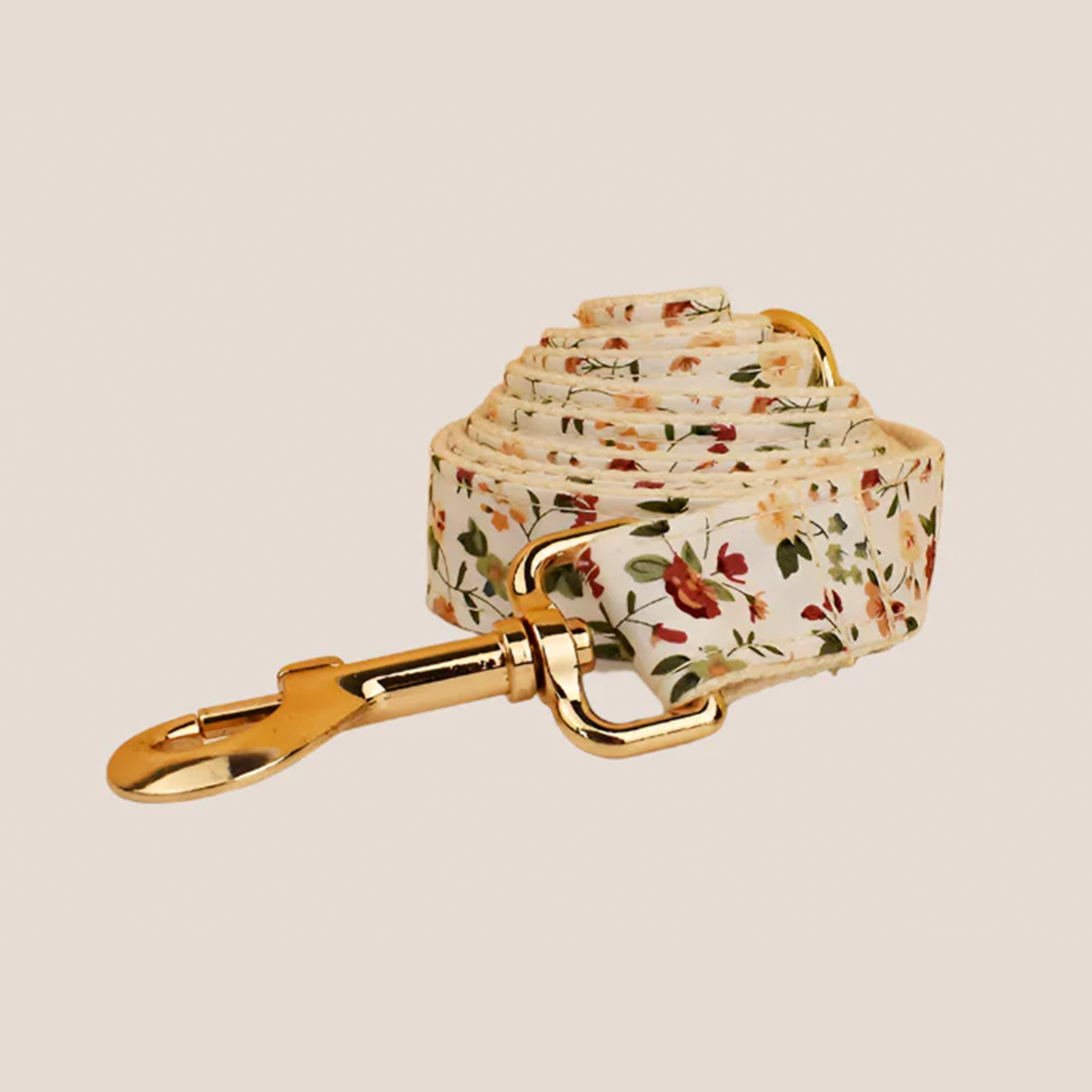 Beige Floral Engraved Pet Set