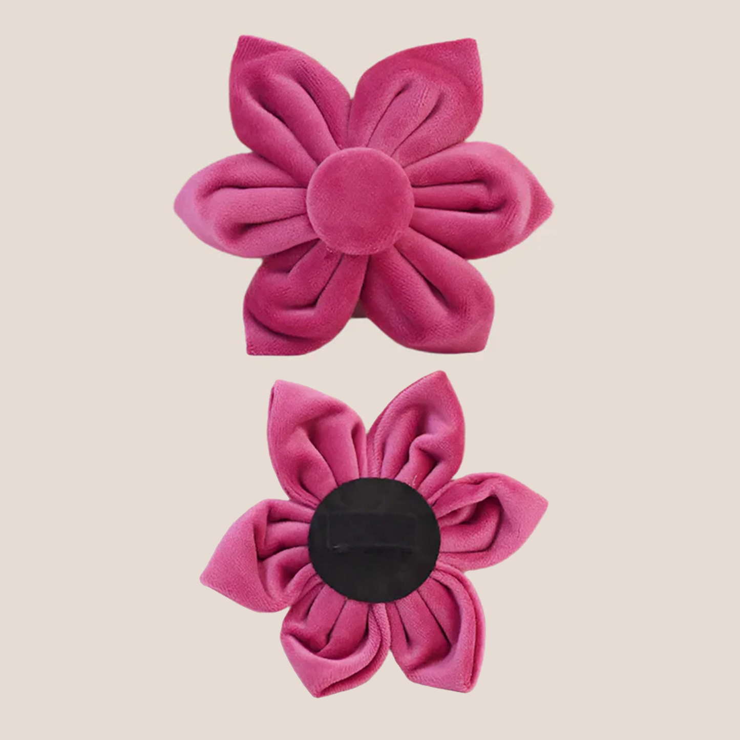 Dark Pink Velvet Engraved Pet Set