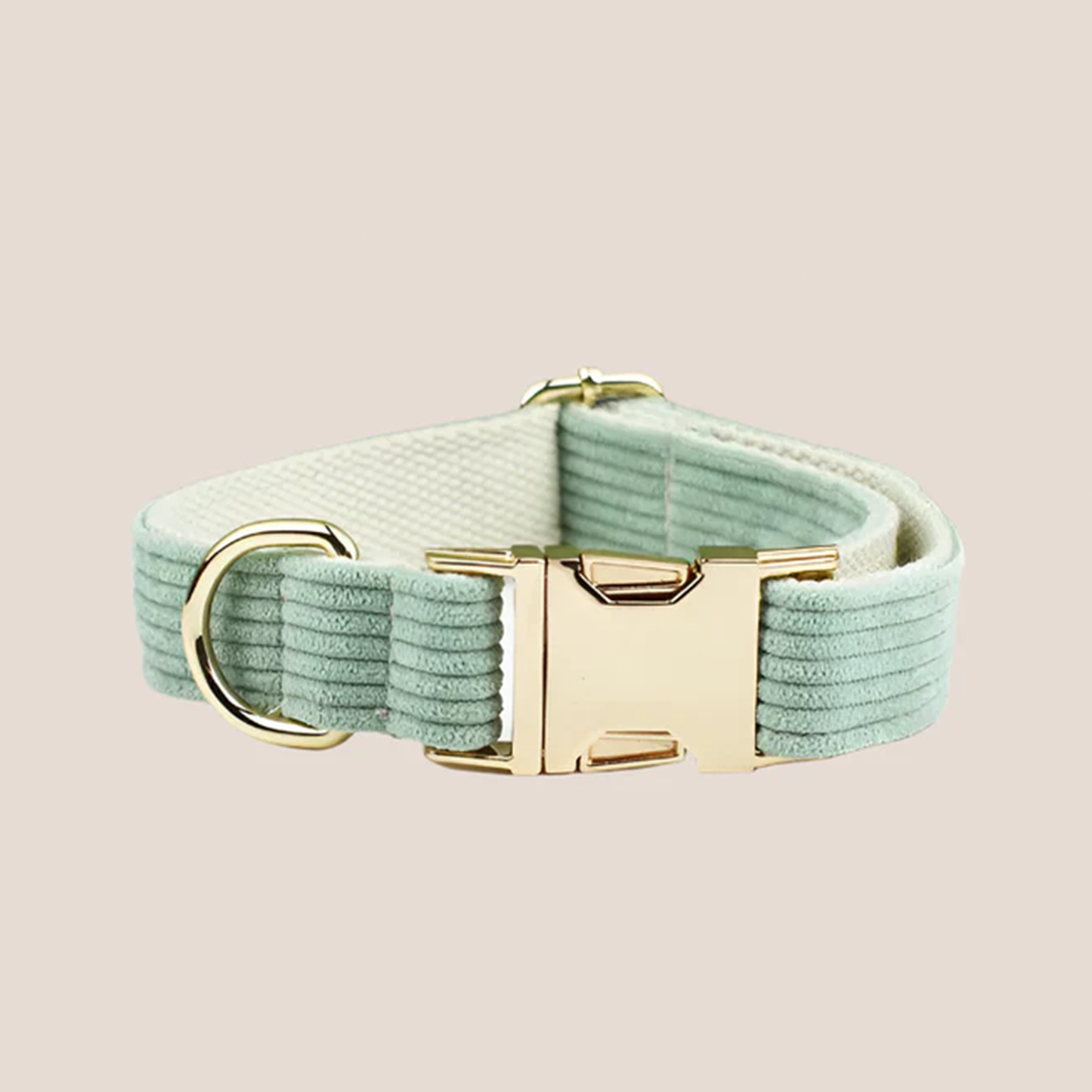 Green Corduroy Engraved Pet Set