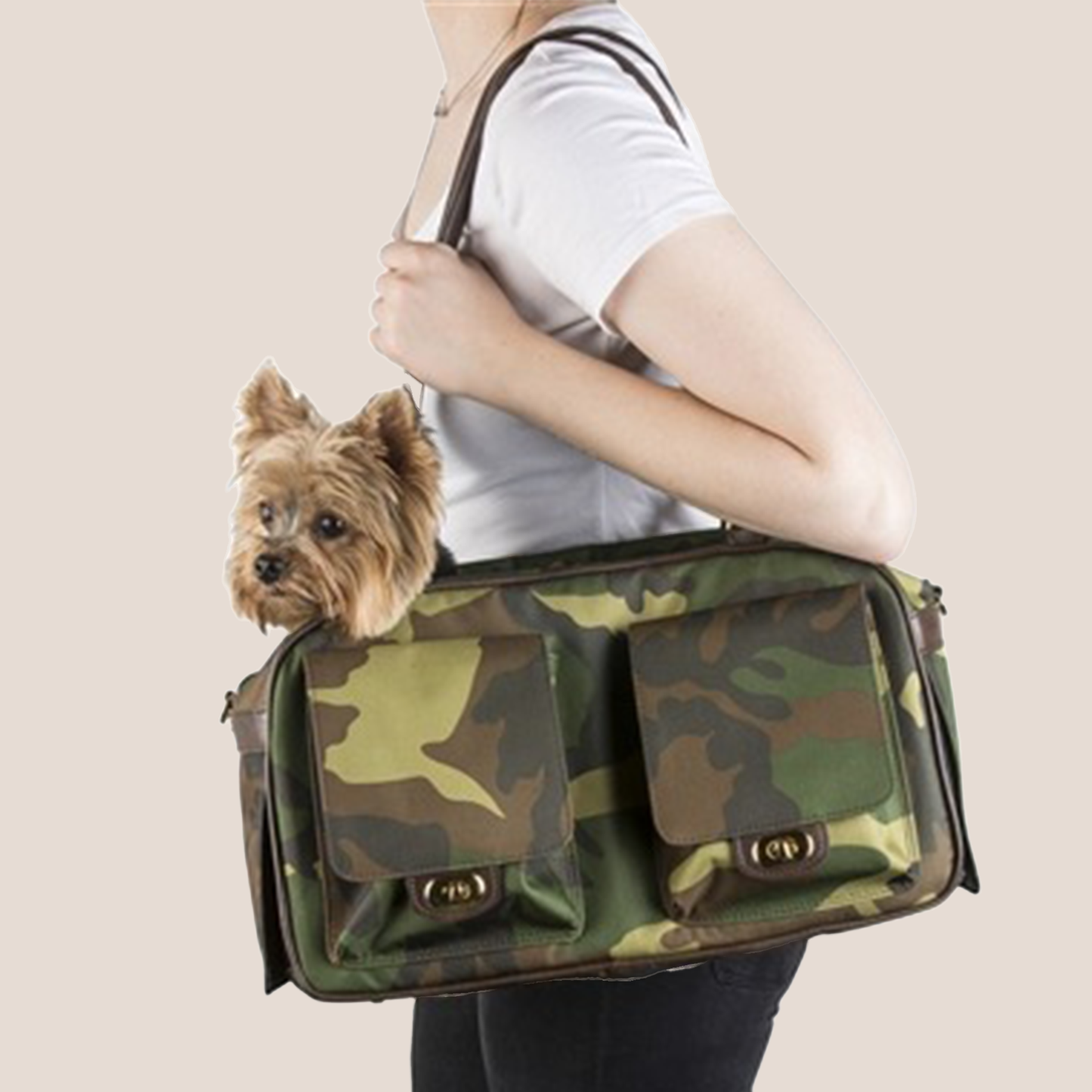 MARLEE 2 Collection - Designer Crossbody Dual Top Zip Pet Carriers