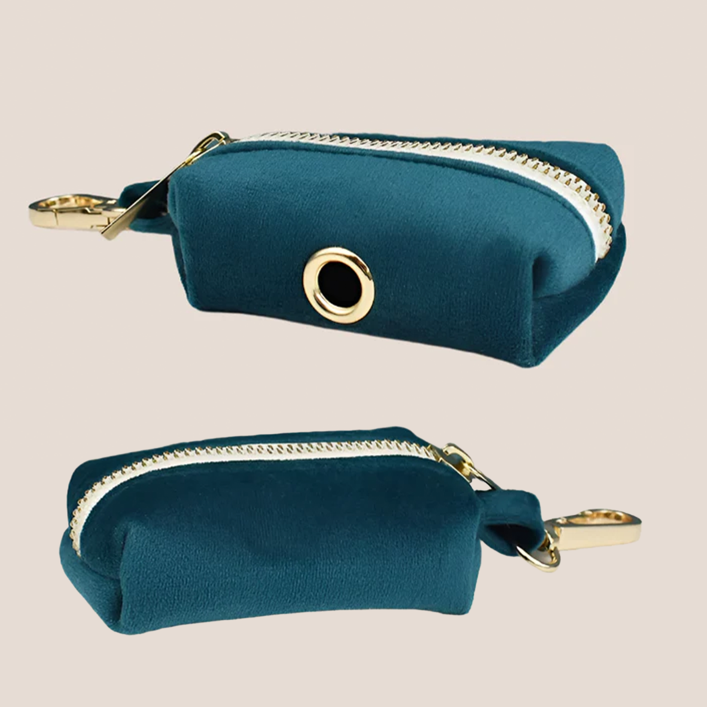 Ocean Blue Velvet Engraved Pet Set