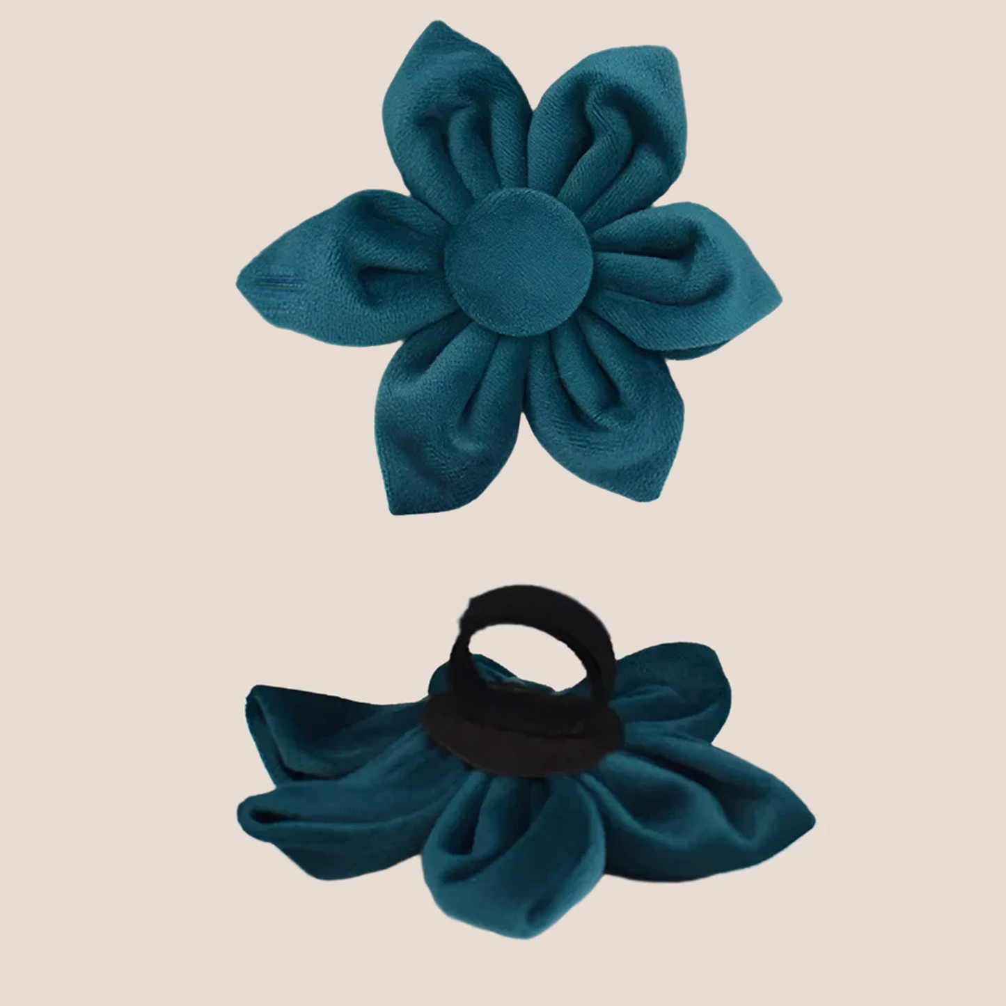Ocean Blue Velvet Engraved Pet Set