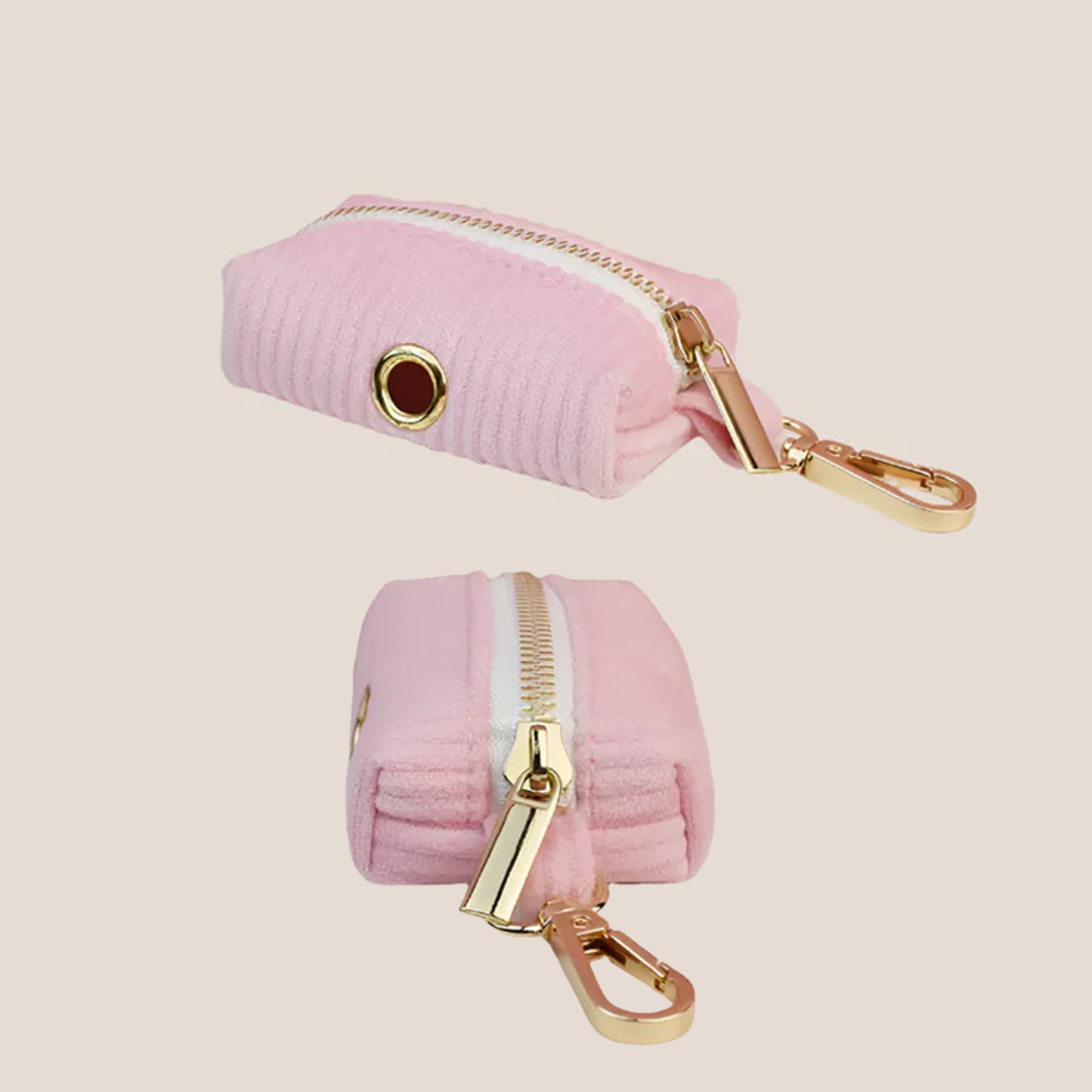 Personalized Pet ID Collar, Harness Leash & Accessories Set - Pink Corduroy