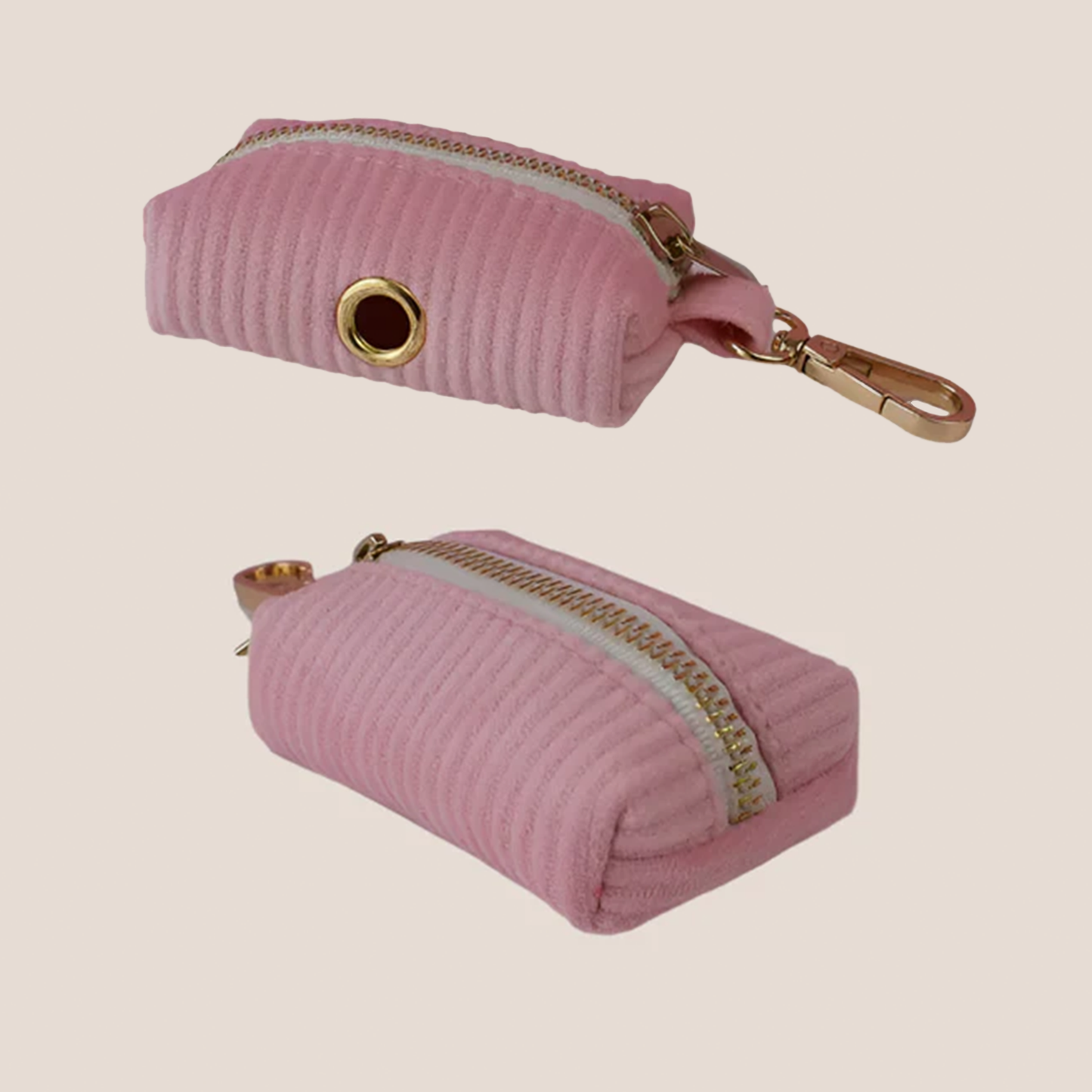 Personalized Pet ID Collar, Harness Leash & Accessories Set Royal Pink Corduroy