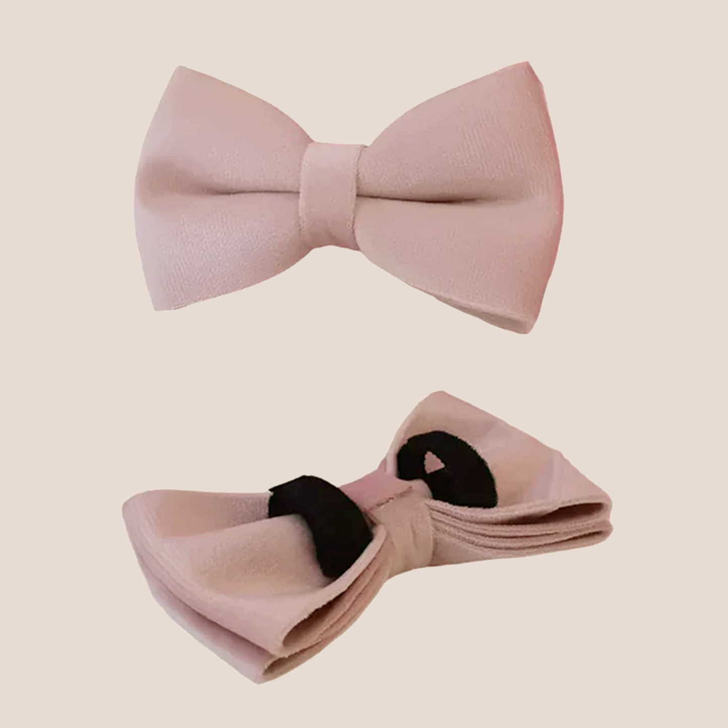 Personalized Pet ID Collar, Harness Leash & Accessories Set Pale Pink Velvet