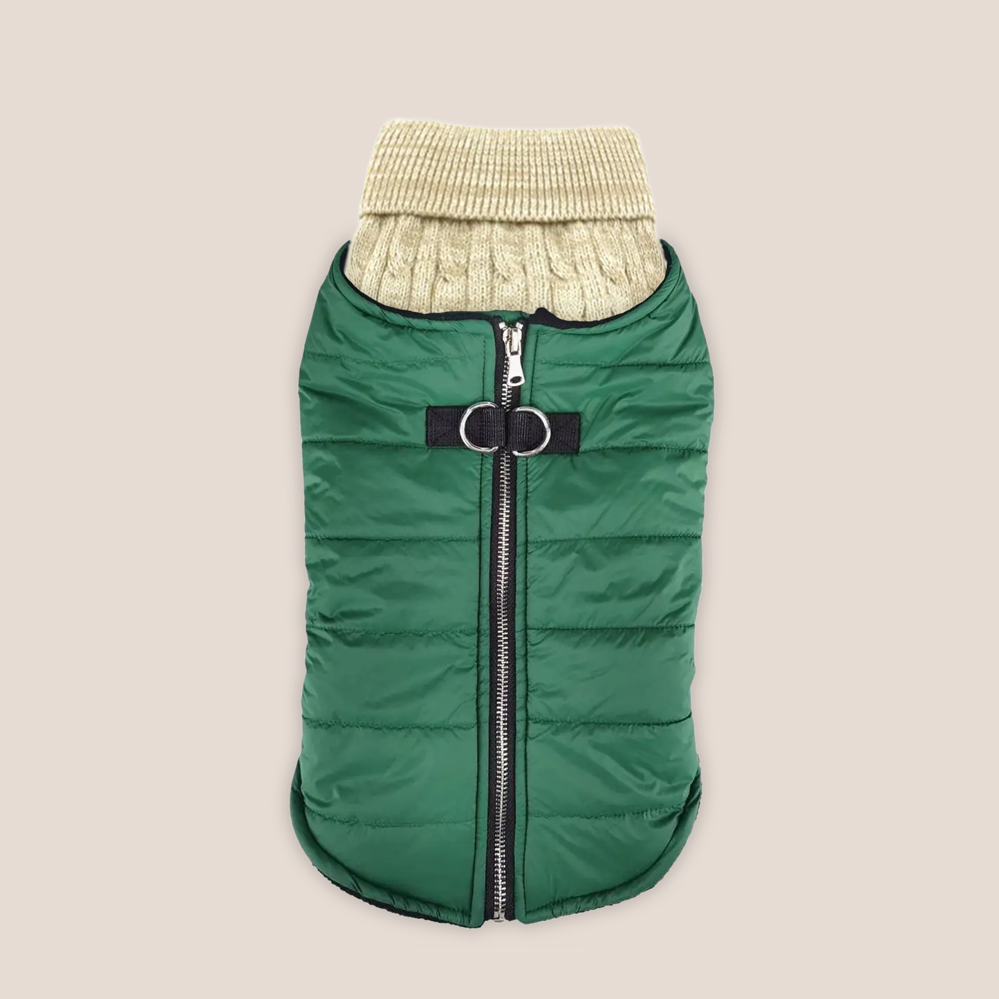 100% Brushed Cotton Cable Knit Sweater and Harness Vest Combo
