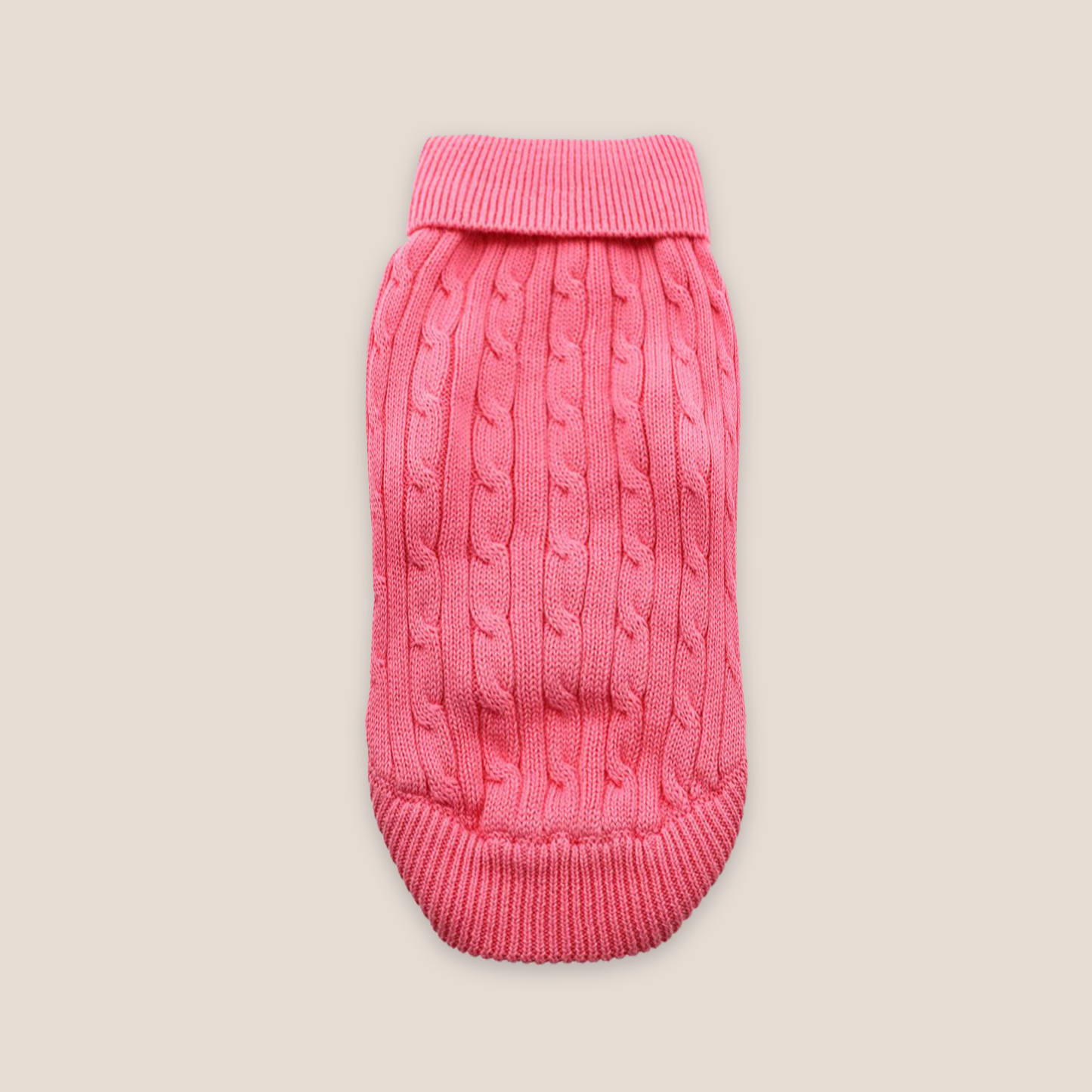 100% Brushed Cotton Cable Knit Sweater