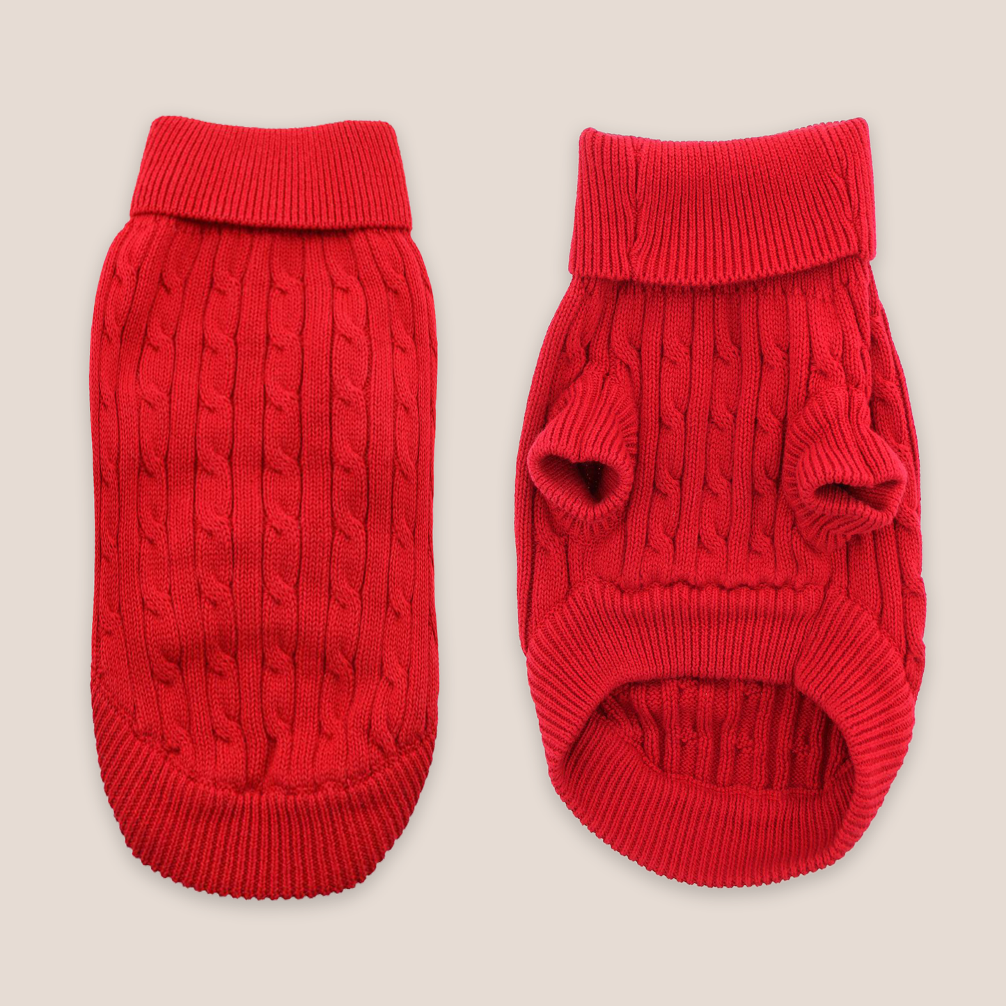100% Brushed Cotton Cable Knit Sweater
