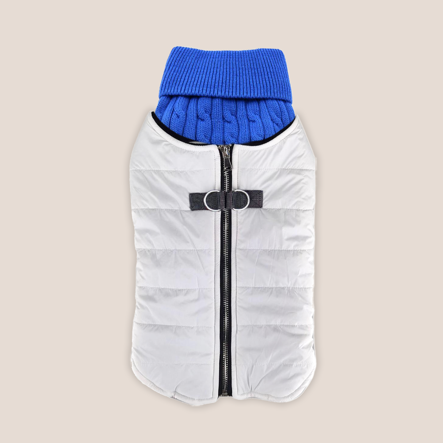 100% Brushed Cotton Cable Knit Sweater and Harness Vest Combo