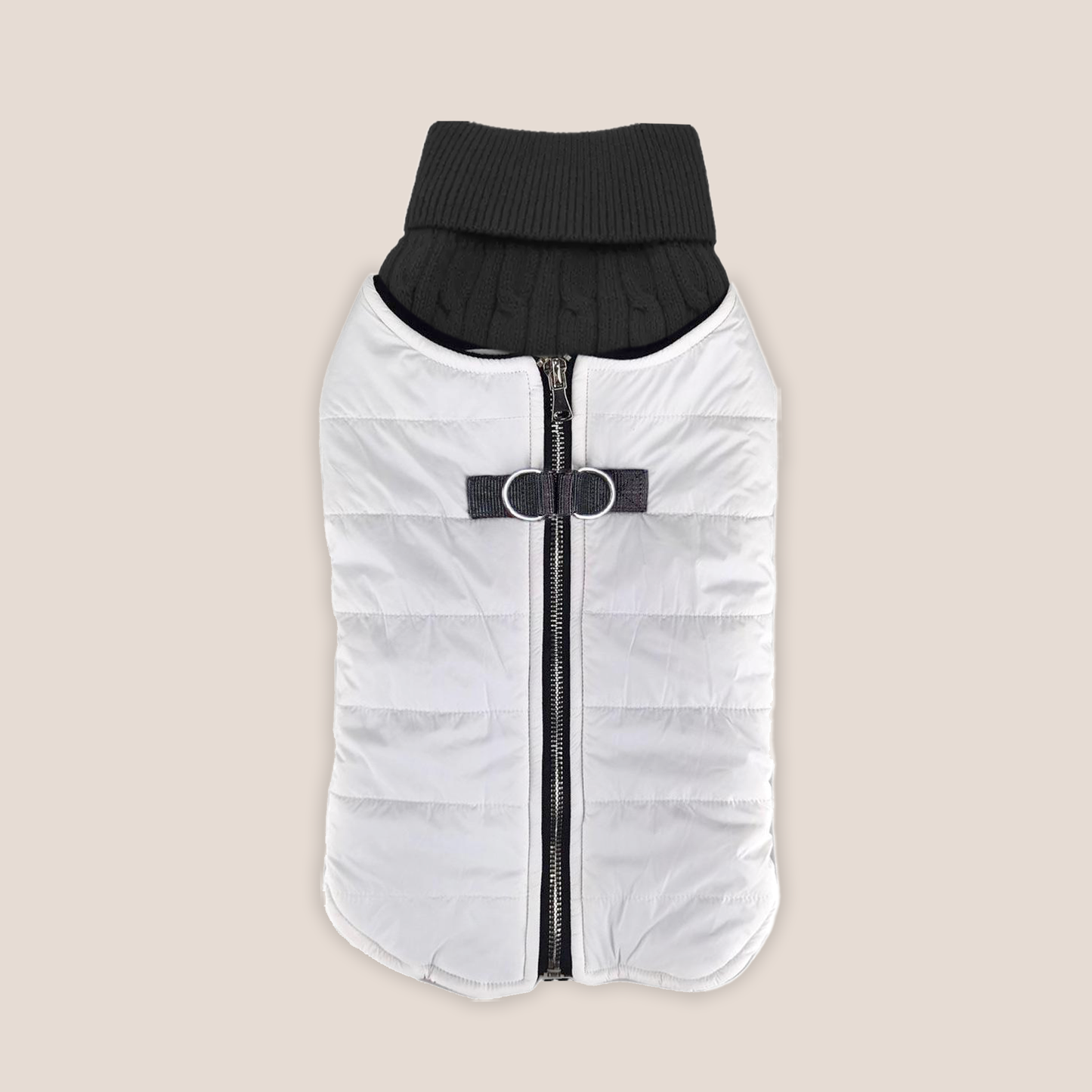 100% Brushed Cotton Cable Knit Sweater and Harness Vest Combo