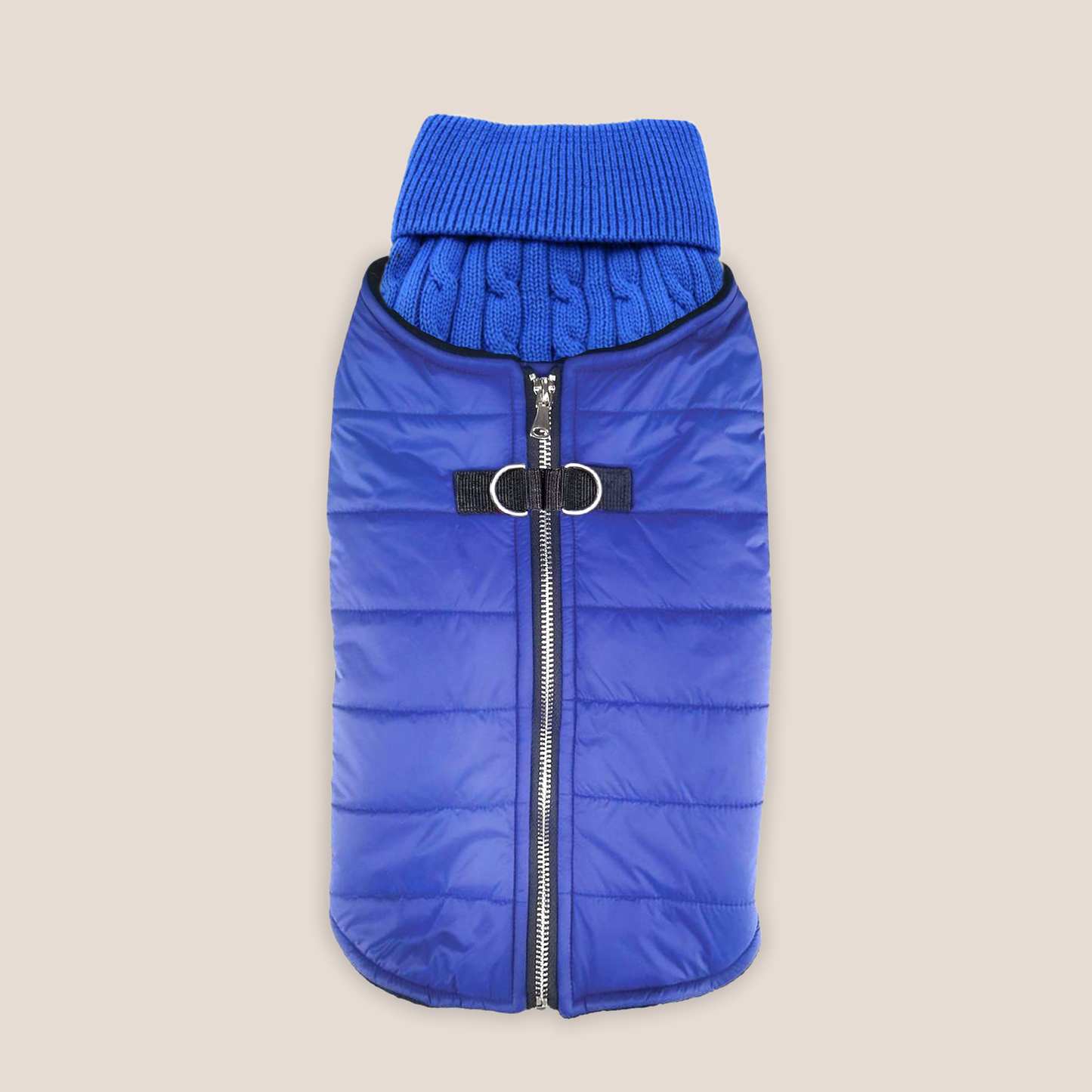 100% Brushed Cotton Cable Knit Sweater and Harness Vest Combo