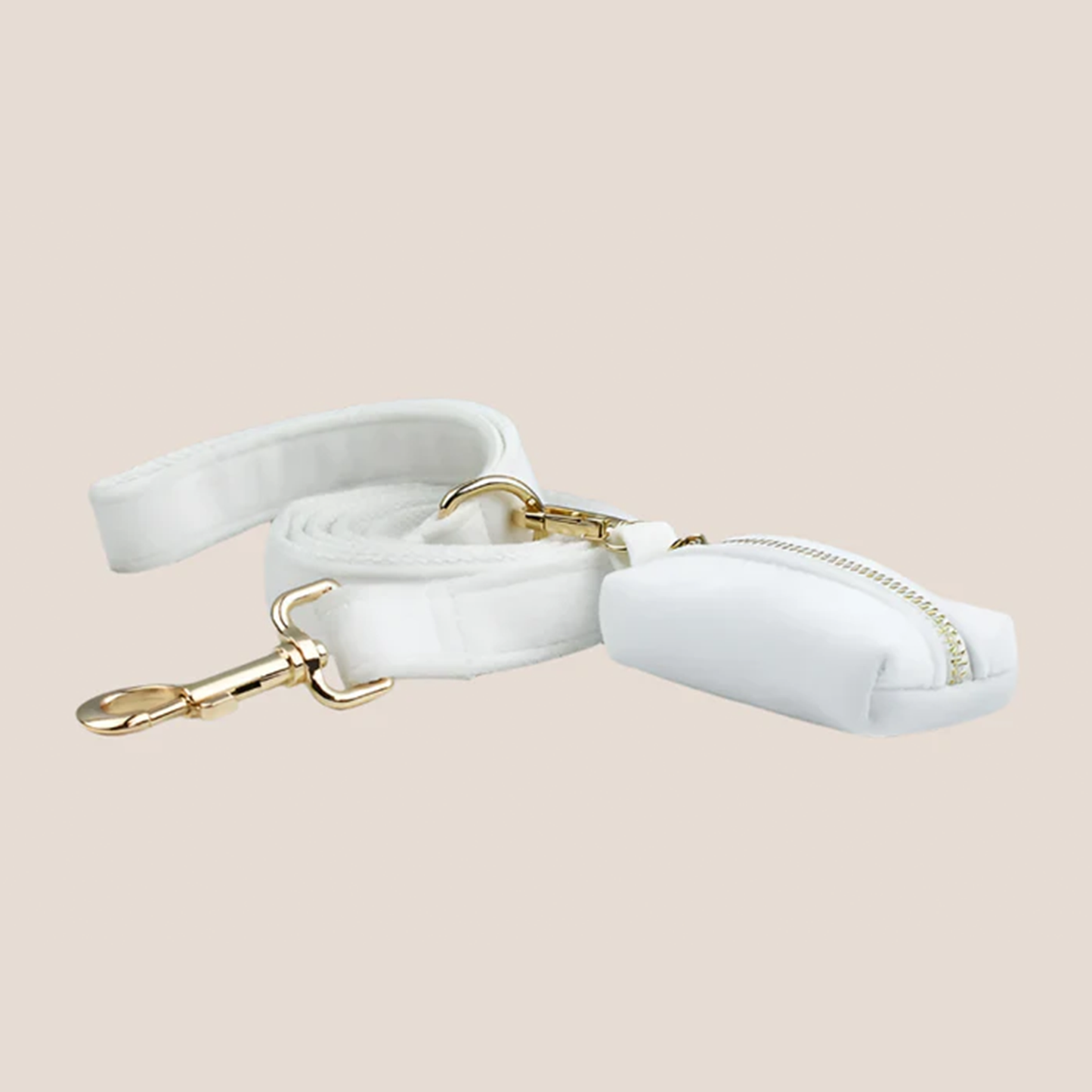White Velvet Engraved Pet Set