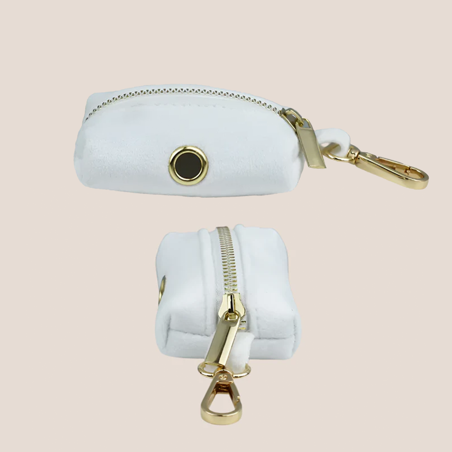 White Velvet Engraved Pet Set