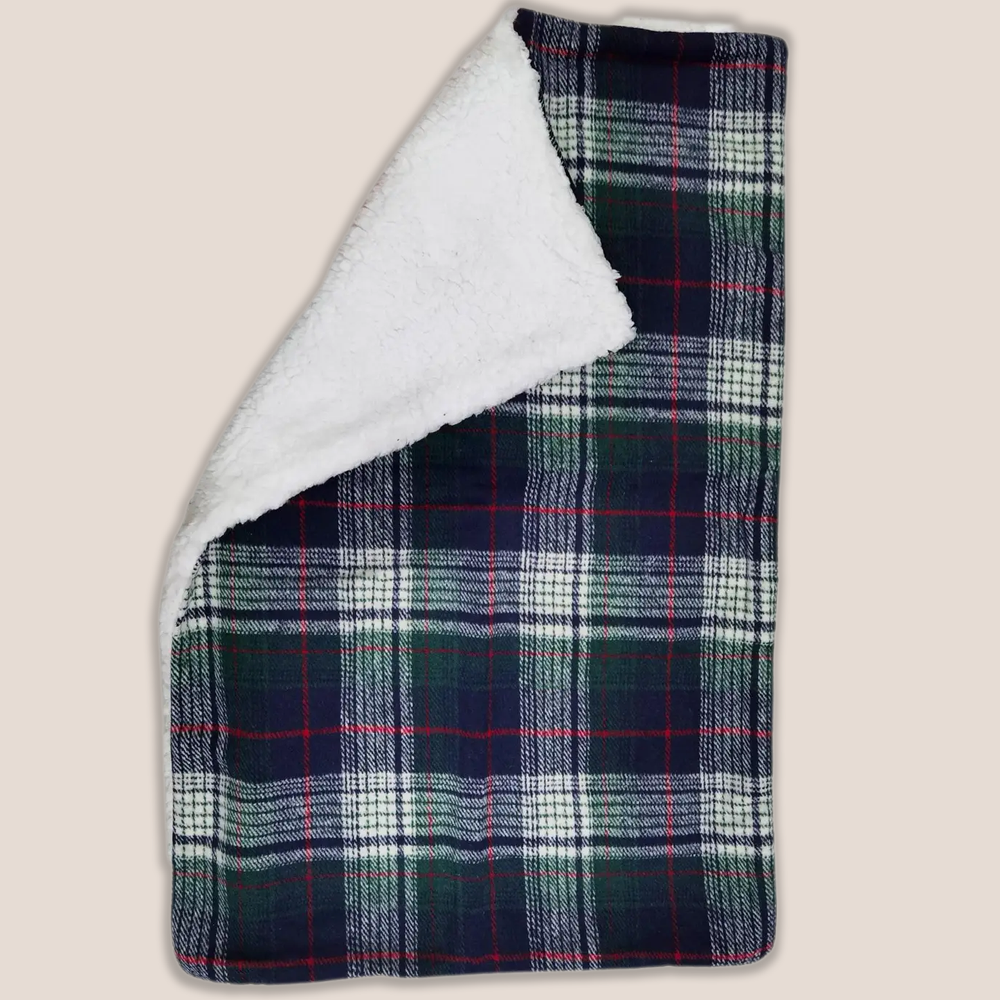 Plaid Luxury Sherpa Lined - Coat & Blanket Set