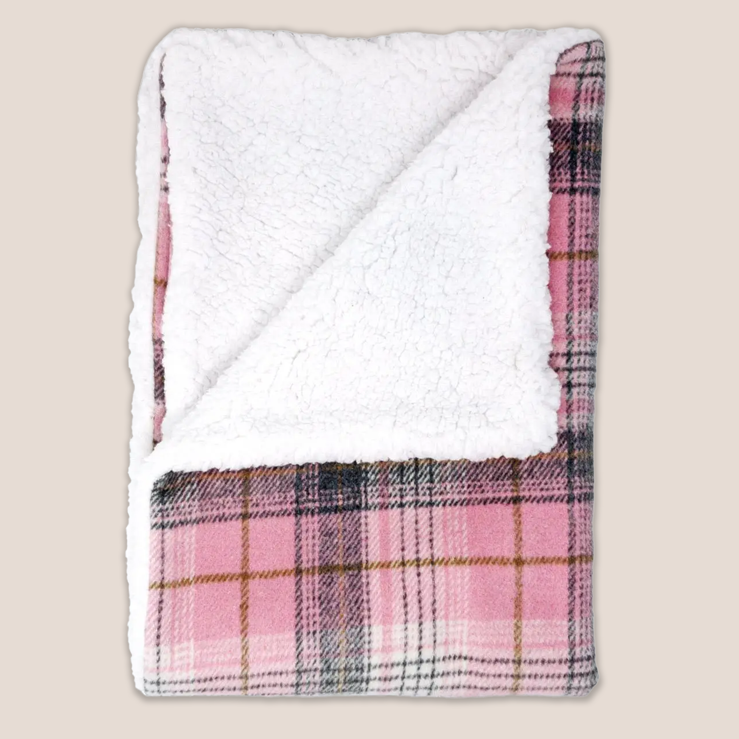 Plaid Luxury Sherpa Lined - Coat & Blanket Set