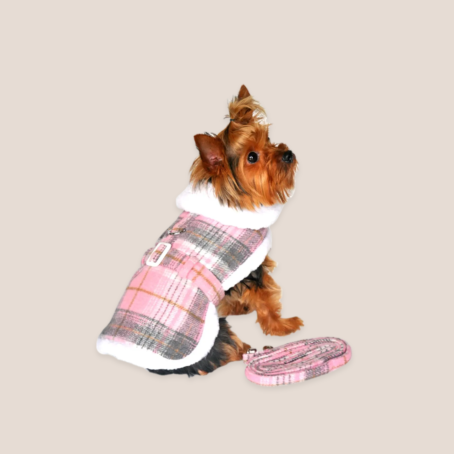 Plaid Luxury Sherpa Lined - Coat & Blanket Set