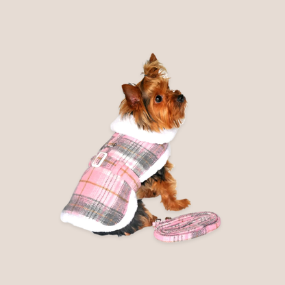Plaid Luxury Sherpa Lined - Coat & Blanket Set