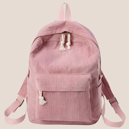 Personalized Embroidered Corduroy Backpack - Day Pack for Pets and Kids