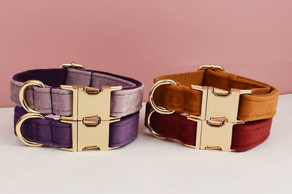 PERSONALIZED COLLAR LEASH AND TIE SETS