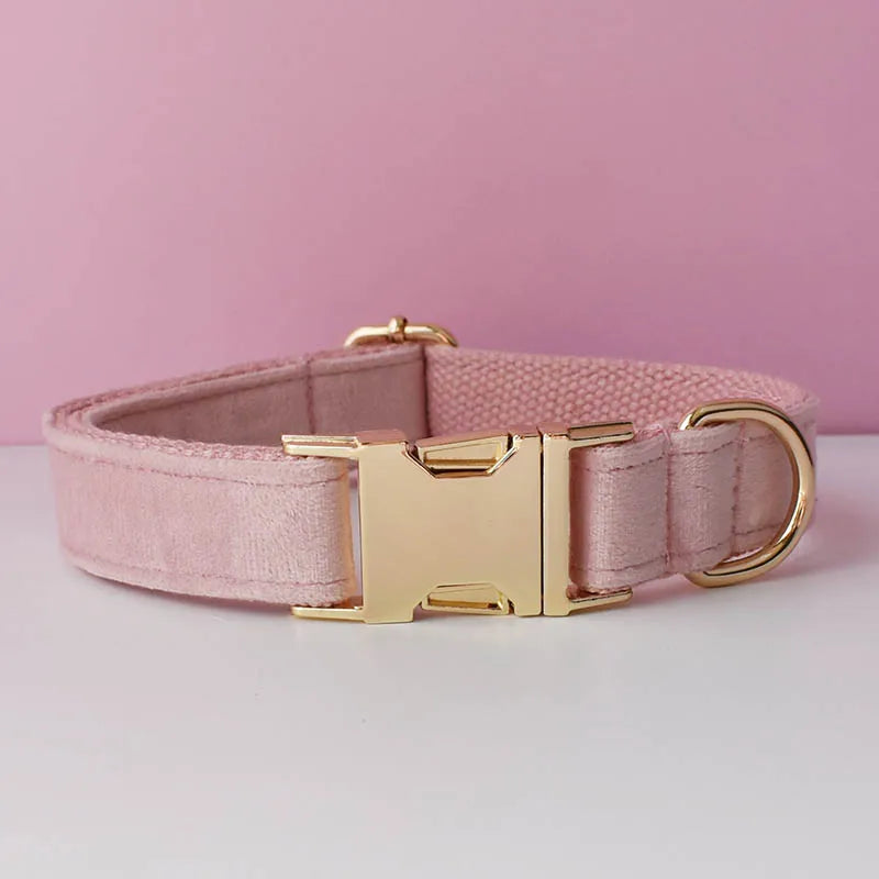 PERSONALIZED COLLAR LEASH AND TIE SETS