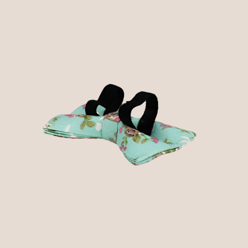 Personalized Pet ID Collar, Harness Leash & Accessories Set Mint Floral