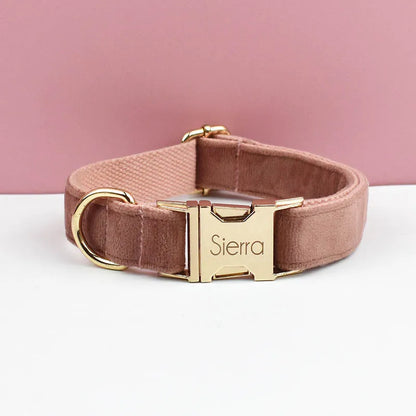 PERSONALIZED COLLAR LEASH AND TIE SETS