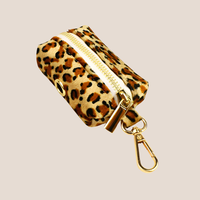 Personalized Pet ID Collar, Harness Leash & Accessories Set Royal Leopard Velvet