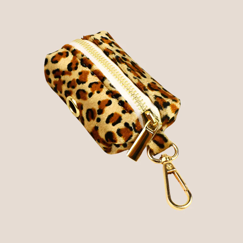 Personalized Pet ID Collar, Harness Leash & Accessories Set Royal Leopard Velvet