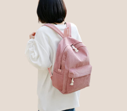 Personalized Embroidered Corduroy Backpack - Day Pack for Pets and Kids