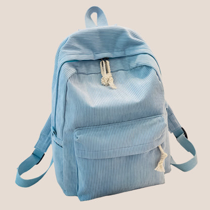Personalized Embroidered Corduroy Backpack - Day Pack for Pets and Kids