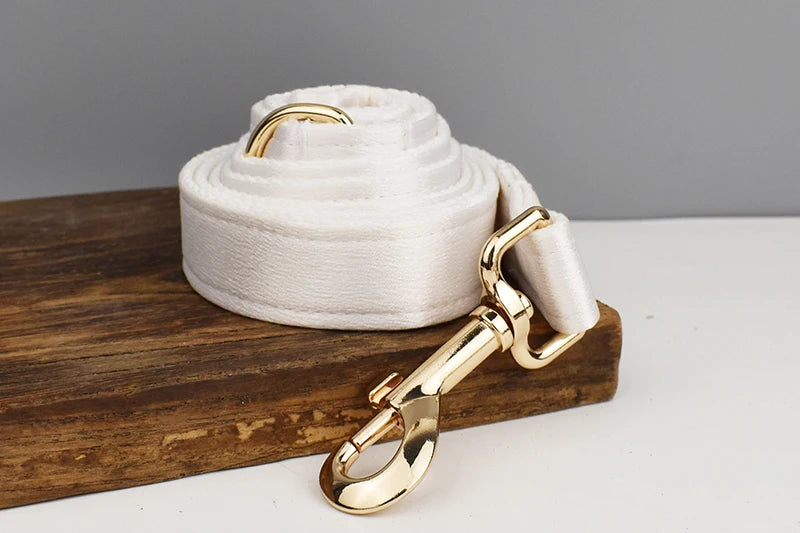 Luxe White SatinEngraved Pet Set