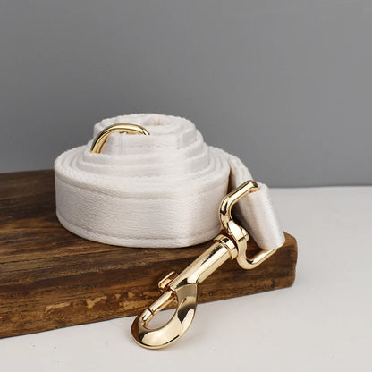 Luxe White SatinEngraved Pet Set
