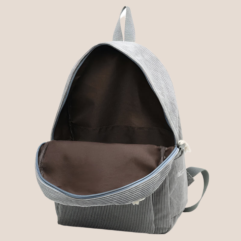Personalized Embroidered Corduroy Backpack - Day Pack for Pets and Kids
