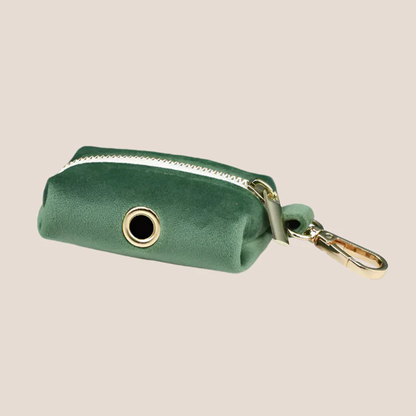 Forest Green Velvet Engraved Pet Set